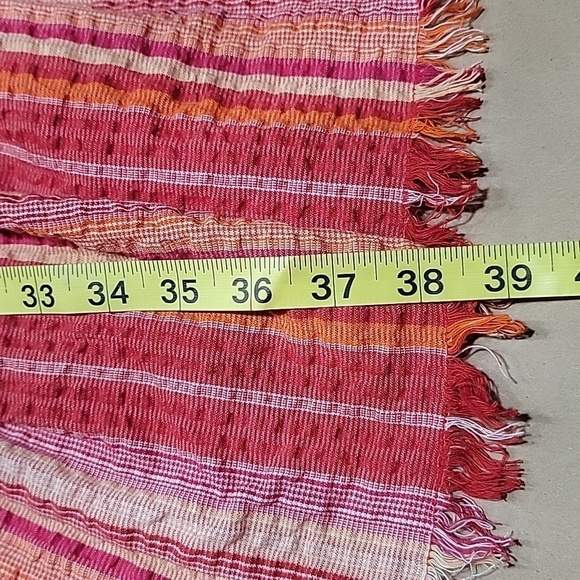 Greylin Size XS Midi Length Sundress, Fringed Hem, Striped, Boho, Exc. Used Cond - Picture 9 of 12